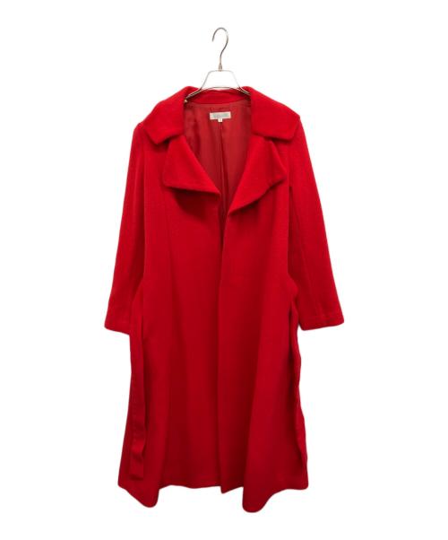 chousonnette（シューソネット）chousonnette (シューソネット) アンゴラ混コート レッド サイズ:7の古着・服飾アイテム