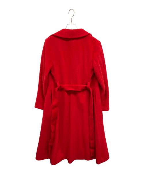 chousonnette（シューソネット）chousonnette (シューソネット) アンゴラ混コート レッド サイズ:7の古着・服飾アイテム