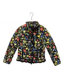 ESCADA（エスカーダ）の古着「花柄中綿ジャケット」｜ブラック