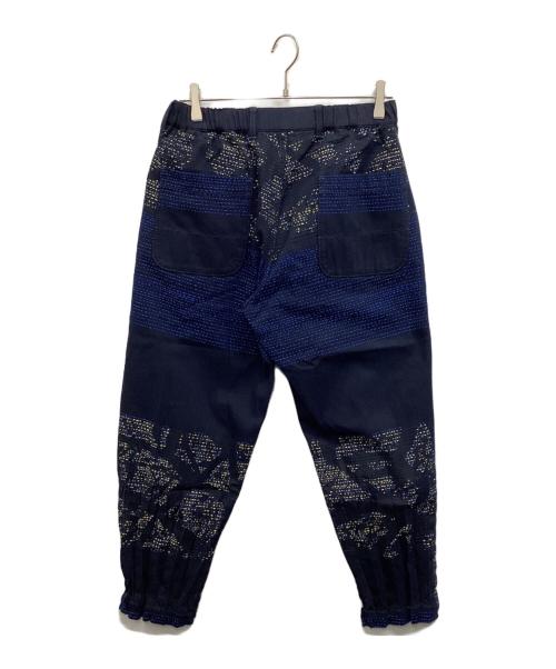 ISSEY MIYAKE MEN（イッセイミヤケメン）ISSEY MIYAKE MEN (イッセイミヤケメン) ジャガード総柄パンツ ネイビー サイズ:2の古着・服飾アイテム
