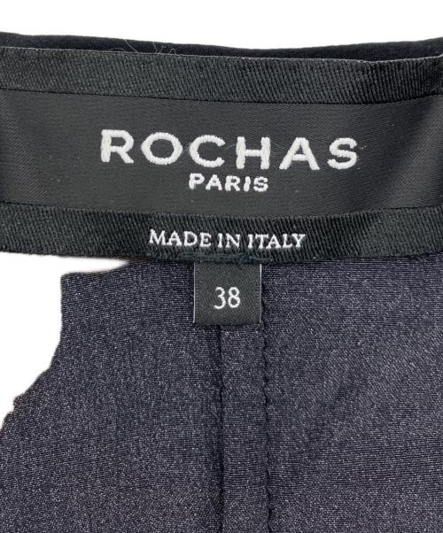 ROCHAS（ロシャス）ROCHAS (ロシャス) 花柄ワンピース ブラック サイズ:38の古着・服飾アイテム