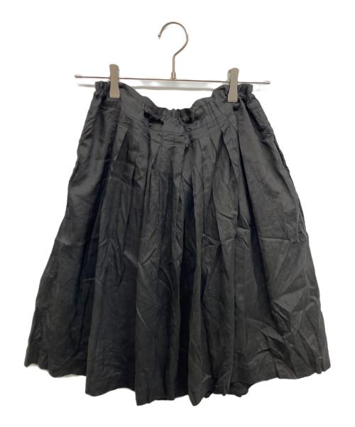 R&D.M.Co-OLDMAN'S TAILOR（オールドマンズテーラー）R&D.M.Co-OLDMAN'S TAILOR (オールドマンズテイラー) シルクプリーツスカート ブラック サイズ:Freeの古着・服飾アイテム