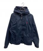 POLO RALPH LAURENポロ・ラルフローレン）の古着「胸ポニーフーデッドジャケット」｜ネイビー