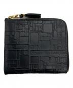 COMME des GARCONSコムデギャルソン）の古着「型押しジップウォレット」｜ブラック