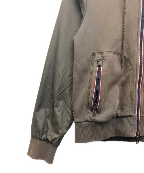MONCLER（モンクレール）MONCLER (モンクレール) スウェット切替ジップアップパーカー オリーブ サイズ:Lの古着・服飾アイテム