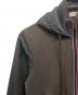 中古・古着 MONCLER (モンクレール) スウェット切替ジップアップパーカー オリーブ サイズ:L：20000円