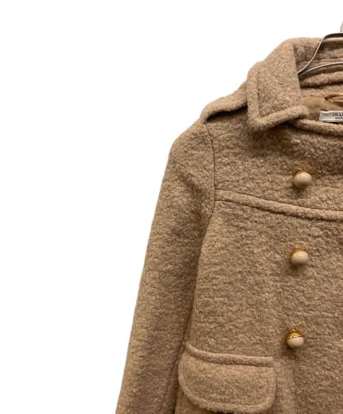 PRADA（プラダ）PRADA (プラダ) モヘアPコート ベージュ サイズ:40の古着・服飾アイテム