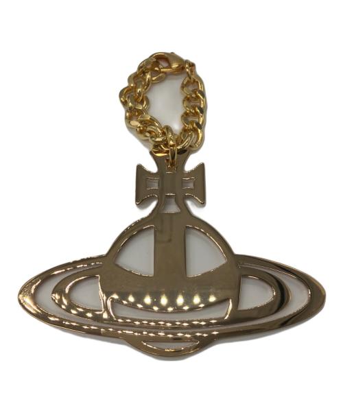 Vivienne Westwood（ヴィヴィアンウエストウッド）Vivienne Westwood (ヴィヴィアンウエストウッド) オーブチャームファーハンドバッグ ベージュ サイズ:下記参照の古着・服飾アイテム