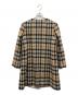 DAKS (ダックス)  HOUSE CHECK ANNIVERSARY チェックノーカラーダブルコート ブラウン サイズ:40：8000円