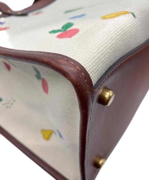 COACH（コーチ）COACH (コーチ) ベジタブルエンブロイダリー2WAYバッグ ベージュの古着・服飾アイテム