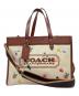 COACH（コーチ）の古着「ベジタブルエンブロイダリー2WAYバッグ」｜ベージュ