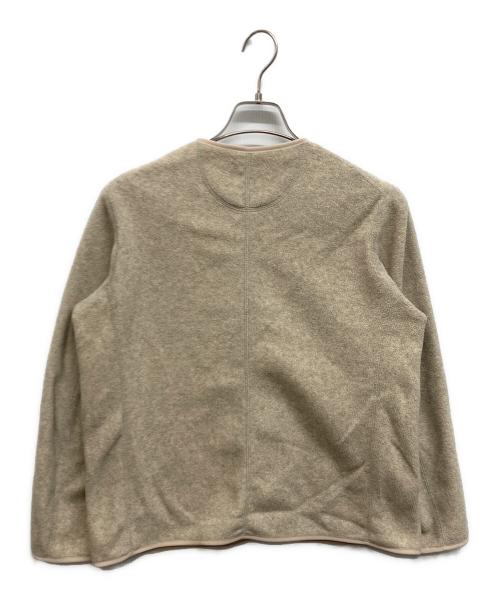 DANTON（ダントン）DANTON (ダントン) ノーカラーフリースジャケット ベージュ サイズ:36の古着・服飾アイテム