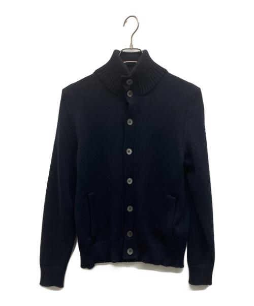 Zanone（ザノーネ）Zanone (ザノーネ) ミドルゲージニットジャケット ネイビー サイズ:48の古着・服飾アイテム
