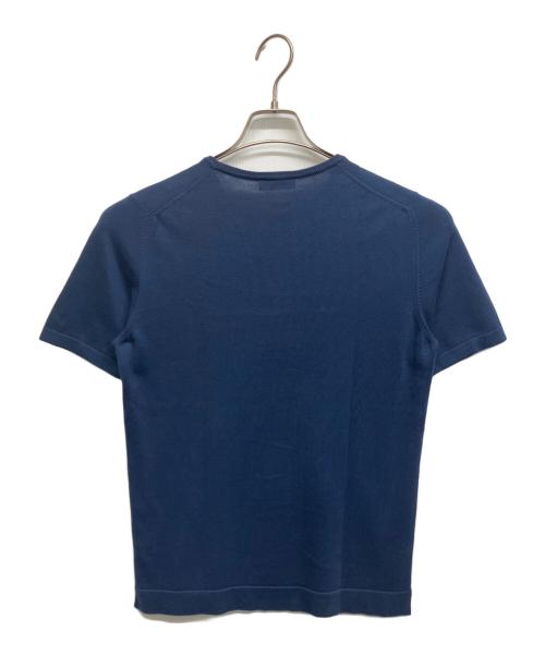 GRAN SASSO（グランサッソ）GRAN SASSO (グランサッソ) 半袖ニット ネイビー サイズ:46の古着・服飾アイテム
