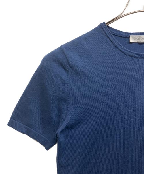 GRAN SASSO（グランサッソ）GRAN SASSO (グランサッソ) 半袖ニット ネイビー サイズ:46の古着・服飾アイテム