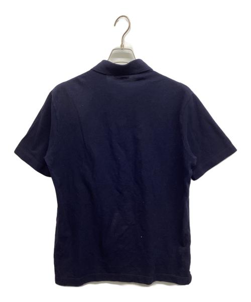 HERMES（エルメス）HERMES (エルメス) 胸刺繍コットンポロシャツ ネイビー サイズ:Lの古着・服飾アイテム