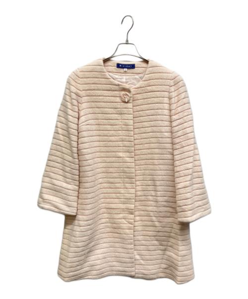 M'S GRACY（エムズグレイシー）M'S GRACY (エムズグレイシー) ウールアンゴラコート ピンク サイズ:38の古着・服飾アイテム
