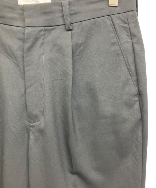 cornier（コルニエ）cornier (コルニエ) ウールスラックス ブラック サイズ:Lの古着・服飾アイテム