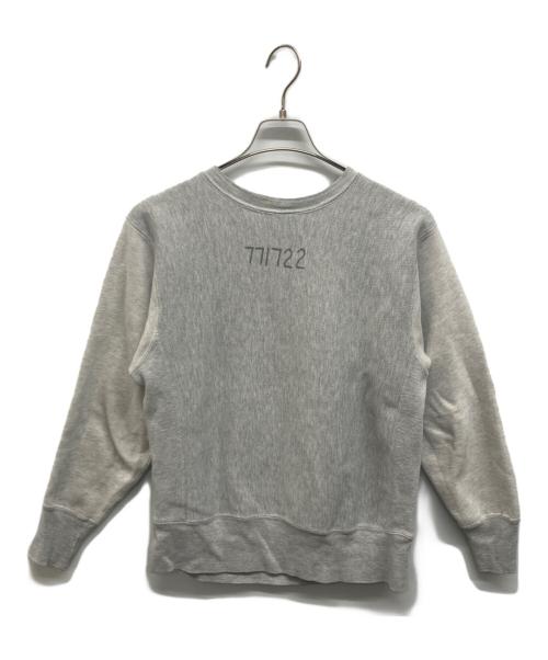 Champion REVERSE WEAVE（チャンピオン リバース ウィーブ）Champion REVERSE WEAVE (チャンピオン リバース ウィーブ) US NAVY染み込みプリントリバースウィーブスウェット グレー サイズ:Sの古着・服飾アイテム
