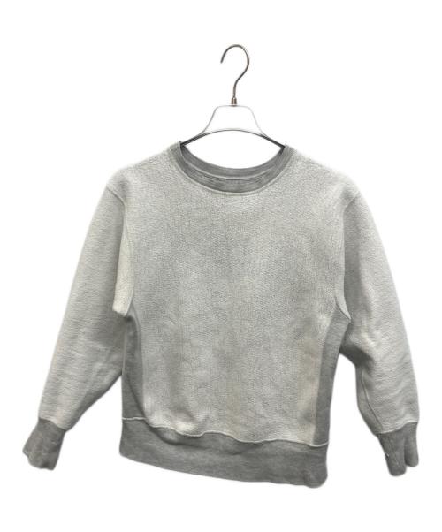 Champion REVERSE WEAVE（チャンピオン リバース ウィーブ）Champion REVERSE WEAVE (チャンピオン リバース ウィーブ) US NAVY染み込みプリントリバースウィーブスウェット グレー サイズ:Sの古着・服飾アイテム