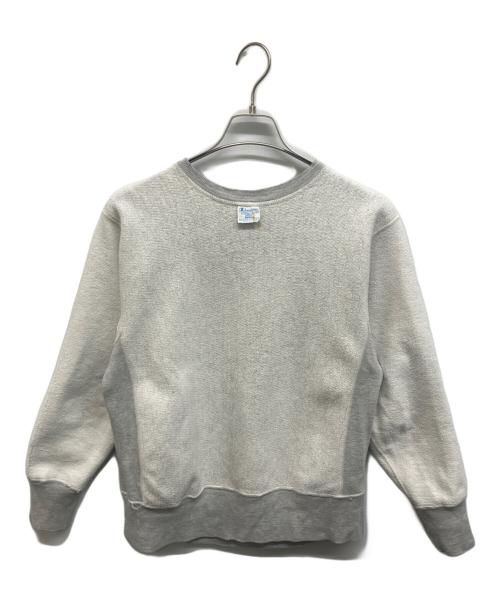 Champion REVERSE WEAVE（チャンピオン リバース ウィーブ）Champion REVERSE WEAVE (チャンピオン リバース ウィーブ) US NAVY染み込みプリントリバースウィーブスウェット グレー サイズ:Sの古着・服飾アイテム