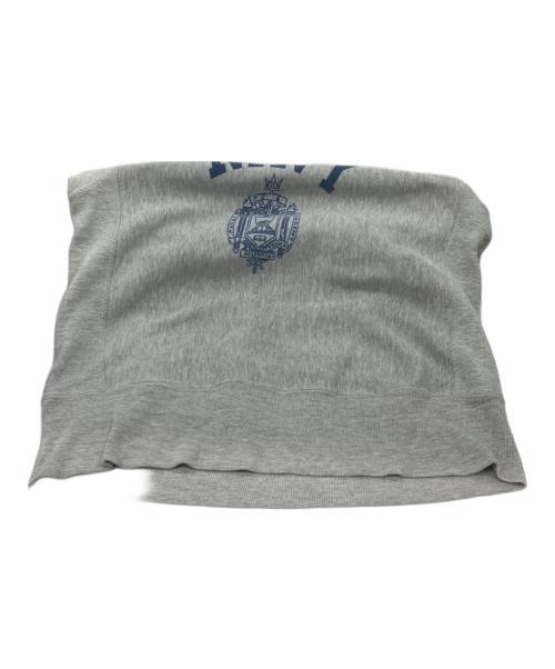 Champion REVERSE WEAVE（チャンピオン リバース ウィーブ）Champion REVERSE WEAVE (チャンピオン リバース ウィーブ) US NAVY染み込みプリントリバースウィーブスウェット グレー サイズ:Sの古着・服飾アイテム