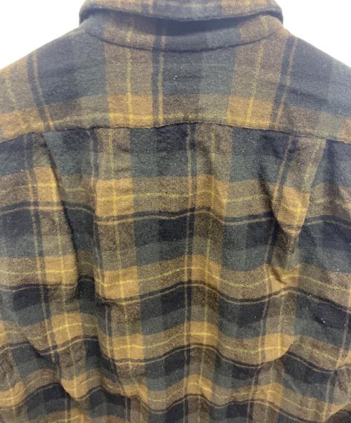 PENDLETON（ペンドルトン）PENDLETON (ペンドルトン) 60s ボードシャツ/オープンカラーチェックシャツ カーキ サイズ:Mの古着・服飾アイテム