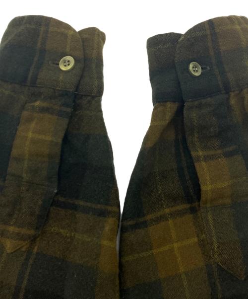 PENDLETON（ペンドルトン）PENDLETON (ペンドルトン) 60s ボードシャツ/オープンカラーチェックシャツ カーキ サイズ:Mの古着・服飾アイテム