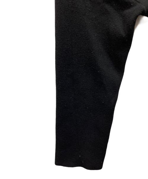 UNITUS（ユナイタス）UNITUS (ユナイタス) ウールバイカラークルーネックニット ブラック サイズ:不明の古着・服飾アイテム