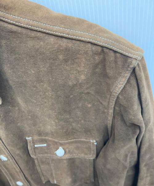 JOE McCOY’S（ジョーマッコイ）JOE McCOY’S (ジョーマッコイ) 8HOUR UNION ワークシャツ ブラウン サイズ:16の古着・服飾アイテム