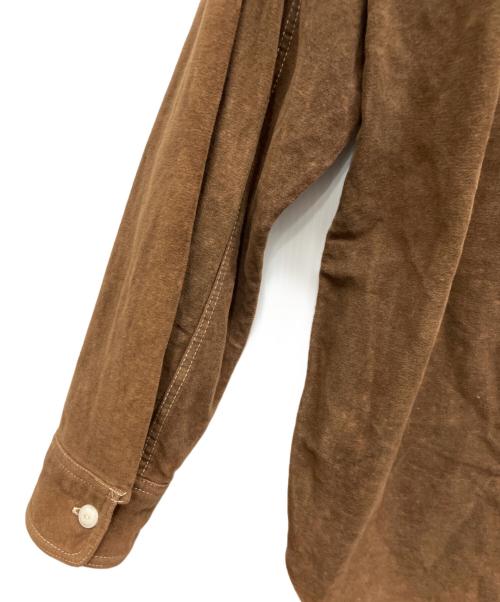JOE McCOY’S（ジョーマッコイ）JOE McCOY’S (ジョーマッコイ) 8HOUR UNION ワークシャツ ブラウン サイズ:16の古着・服飾アイテム