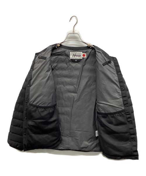 nanga white label（ナンガホワイトレーベル）NANGA WHITE LABEL (ナンガホワイトレーベル) DOWN CARDIGAN ブラック サイズ:Mの古着・服飾アイテム