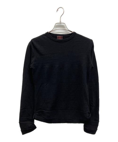 Jean Paul GAULTIER CLASSIQUE（ジャンポールゴルチエクラシック）Jean Paul GAULTIER CLASSIQUE (ジャンポールゴルチエクラシック) クルーネックウールニット ブラック サイズ:48の古着・服飾アイテム