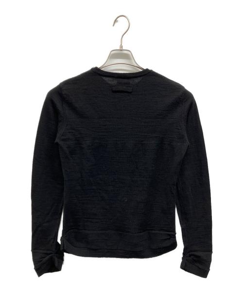 Jean Paul GAULTIER CLASSIQUE（ジャンポールゴルチエクラシック）Jean Paul GAULTIER CLASSIQUE (ジャンポールゴルチエクラシック) クルーネックウールニット ブラック サイズ:48の古着・服飾アイテム