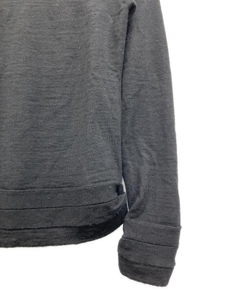 Jean Paul GAULTIER CLASSIQUE（ジャンポールゴルチエクラシック）Jean Paul GAULTIER CLASSIQUE (ジャンポールゴルチエクラシック) クルーネックウールニット ブラック サイズ:48の古着・服飾アイテム