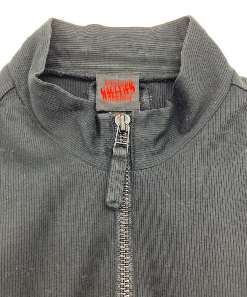 Jean Paul GAULTIER（ジャンポールゴルチェ）Jean Paul GAULTIER (ジャンポールゴルチェ) ダブルジップカットソー ブラック サイズ:48の古着・服飾アイテム