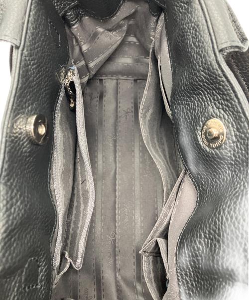 GINZA kanematsu（ギンザ カネマツ）GINZA kanematsu (ギンザ カネマツ) ターンロック2WAYバッグ ブラックの古着・服飾アイテム