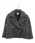 Demi-Luxe Beamsデミルクス ビームス）の古着「ループツイード ピーコート」｜ブラック