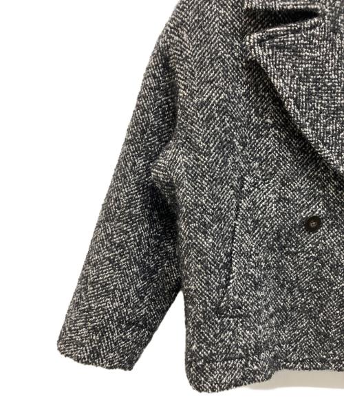 Demi-Luxe Beams（デミルクス ビームス）Demi-Luxe Beams (デミルクス ビームス) ループツイード ピーコート ブラック サイズ:36の古着・服飾アイテム