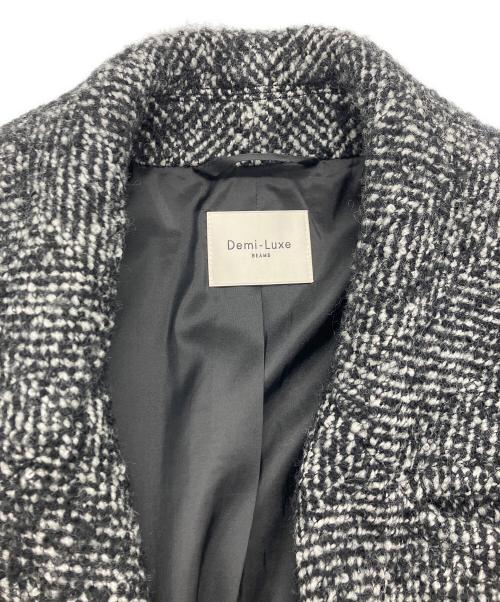 Demi-Luxe Beams（デミルクス ビームス）Demi-Luxe Beams (デミルクス ビームス) ループツイード ピーコート ブラック サイズ:36の古着・服飾アイテム