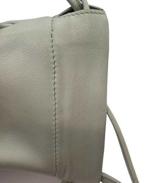 CELINE（セリーヌ）CELINE (セリーヌ) キュイルトリオンフドローストリングモバイルポーチ/フォンケース ミントグリーン サイズ:下記参照の古着・服飾アイテム
