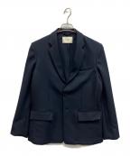 PUBLIC TOKYOパブリックトウキョウ）の古着「エバークリースGRツイルテーラードジャケット」｜ネイビー