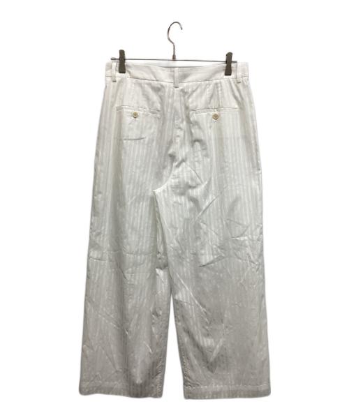 theory（セオリー）theory (セオリー) Linear Cotton Pleated Pant N ホワイト サイズ:8 未使用品の古着・服飾アイテム
