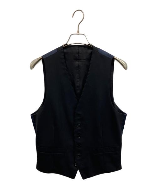 PAUL SMITH（ポールスミス）Paul Smith (ポールスミス) LORO PIANA (ロロピアーナ) ジャケットベストセットアップ ブラック サイズ:Ｍの古着・服飾アイテム