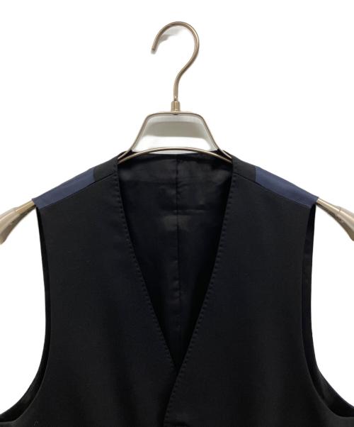 PAUL SMITH（ポールスミス）Paul Smith (ポールスミス) LORO PIANA (ロロピアーナ) ジャケットベストセットアップ ブラック サイズ:Ｍの古着・服飾アイテム