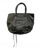 BALENCIAGAバレンシアガ）の古着「ザ・サンデーレザートートバッグ」｜ブラック