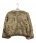BEAUTY&YOUTH (ビューティーアンドユース) フェイクファーVネックショートコート ブラウン サイズ:S：4000円