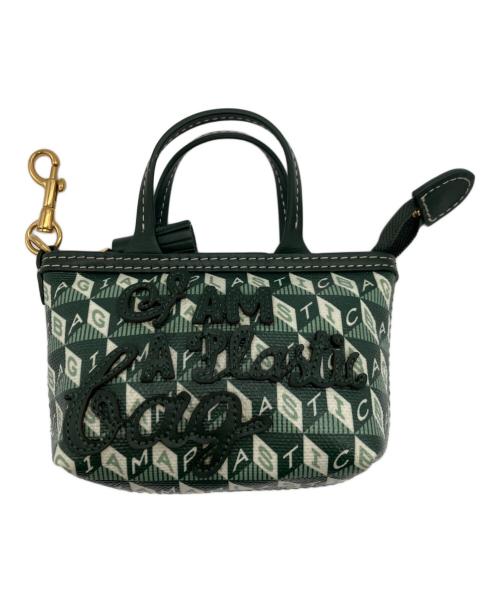 ANYA HINDMARCH（アニヤ・ハインドマーチ）ANYA HINDMARCH (アニヤ・ハインドマーチ) I AM A Plastic Bag Tote Tiny Motif グリーンの古着・服飾アイテム