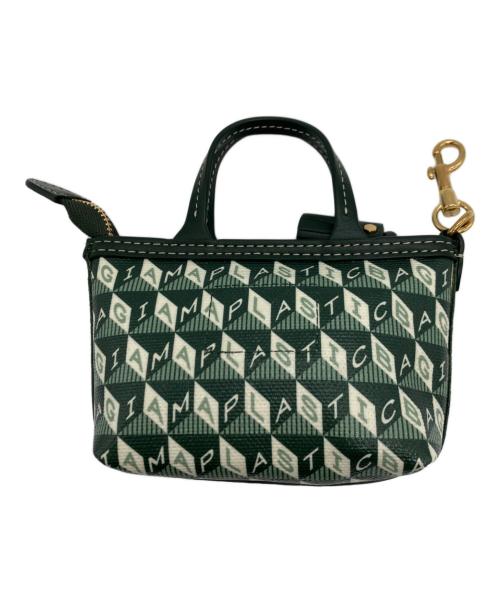 ANYA HINDMARCH（アニヤ・ハインドマーチ）ANYA HINDMARCH (アニヤ・ハインドマーチ) I AM A Plastic Bag Tote Tiny Motif グリーンの古着・服飾アイテム