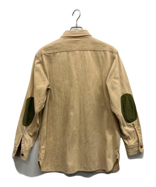 FULLCOUNT（フルカウント）FULLCOUNT (フルカウント) エルボーパッチワークシャツ ベージュ サイズ:40の古着・服飾アイテム